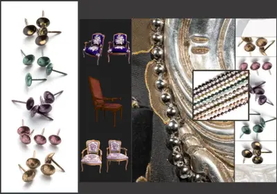 Benzi ornamentale și piuneze decorative în bricolaj pentru taburete, bănci și lăzi tapițate